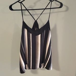Papermoon tank, dressy black and white